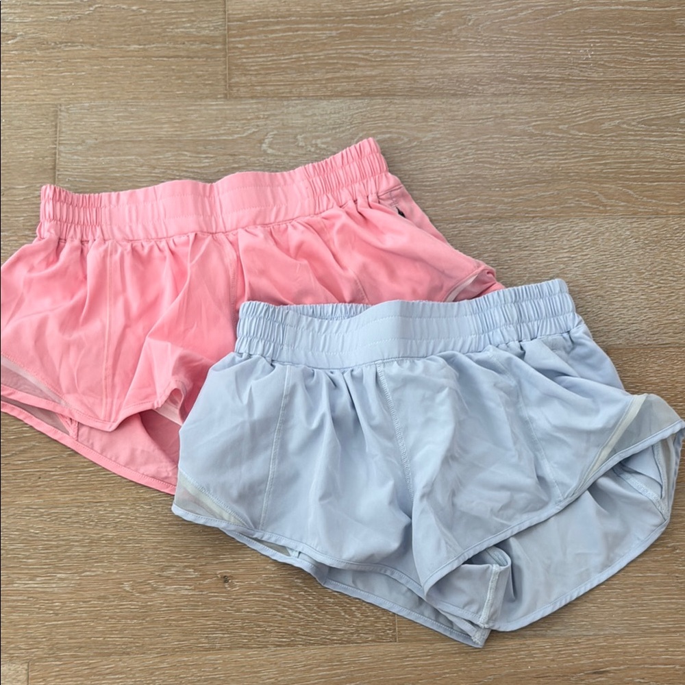 Women's Pink and Blue Shorts